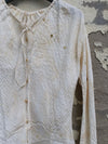 Mutedance 25 Autumn and Winter Button Drawstring Collar Shirt Top Series Handmade Classic MD-MD25FW35-nude